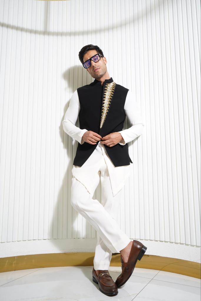 Aadil in an editorial formal portrait